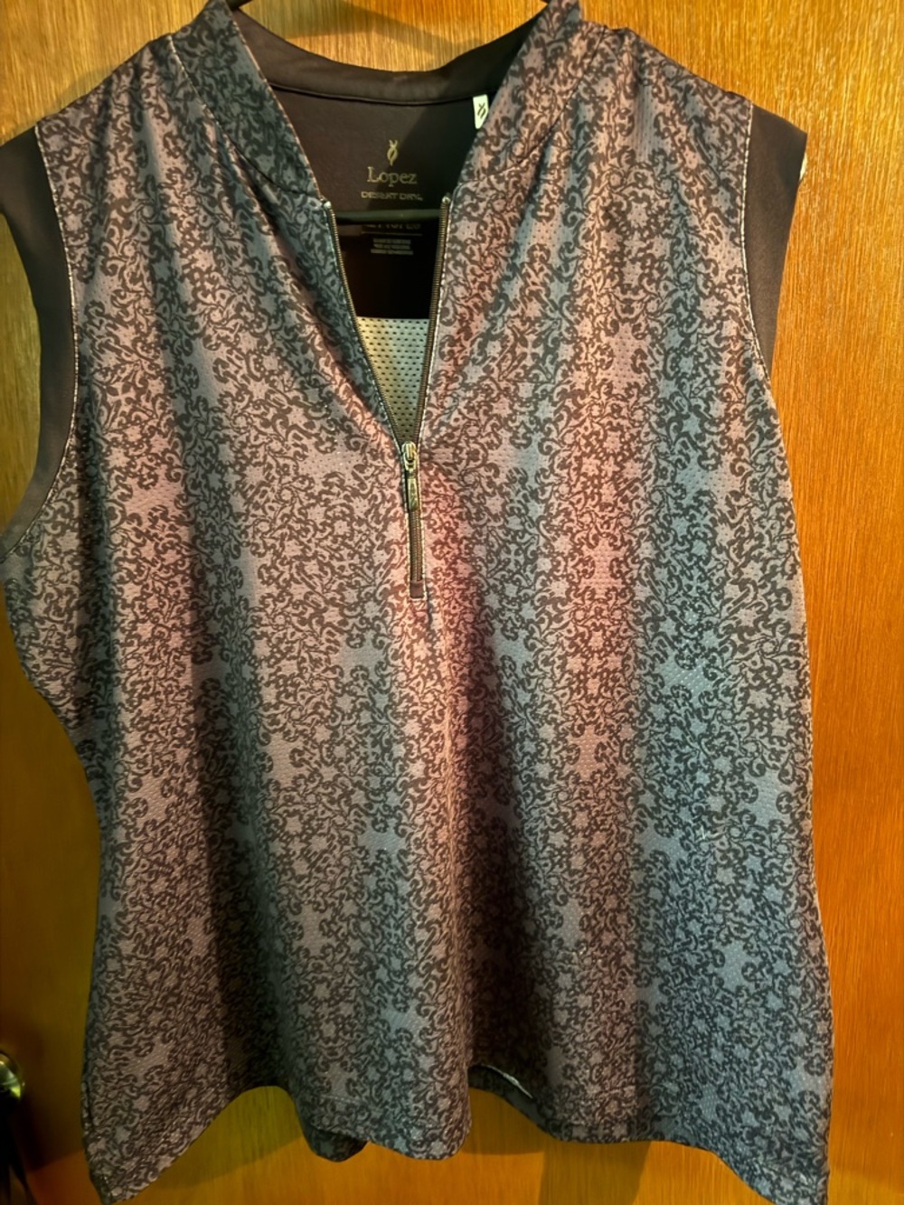 lopez desert dry athletic tank zip front
